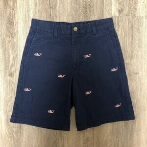 Vineyard Vines Breaker Shorts Embroidered Flag Whales Patriotic Men's Size 28